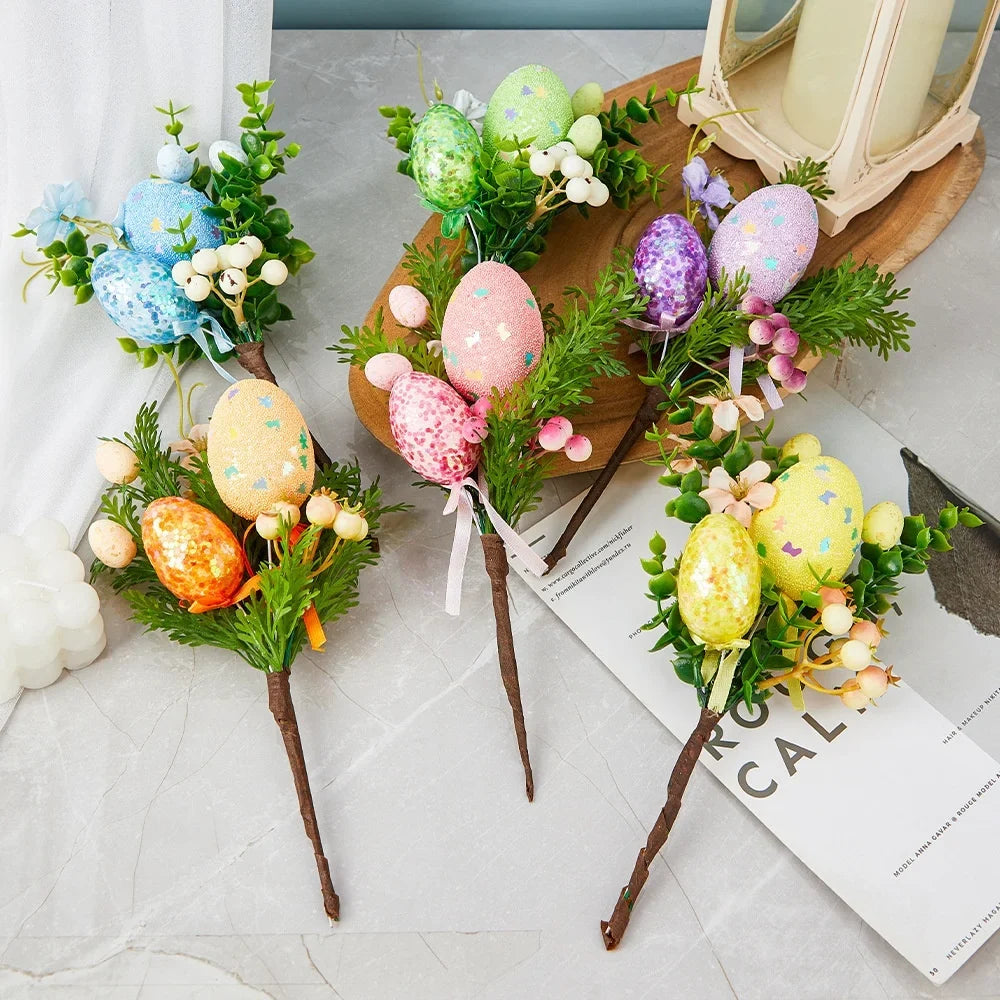 Easter egg branch for floral decorations and garden - view 2