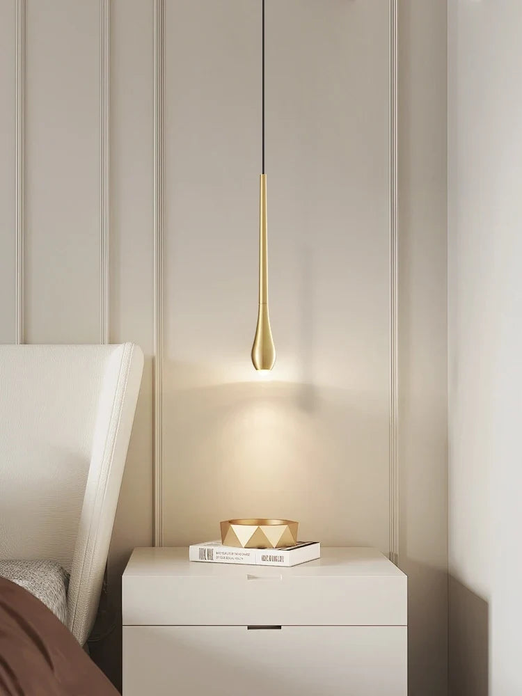 Modern hanging in the form of decorative copper water drop