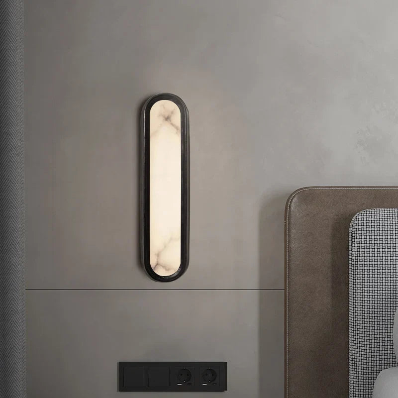 LED marble wall sconce for modern interior - view 2