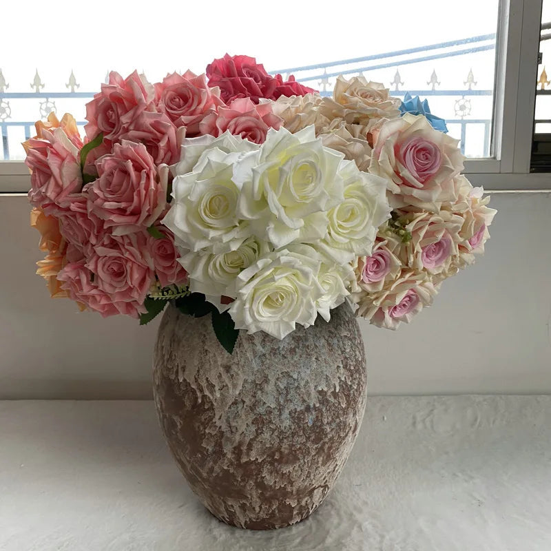 Artificial silk rose for decoration and wedding photography - view 4