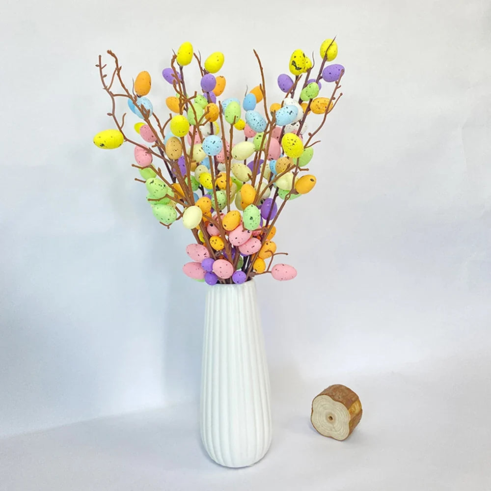 Decoration of 2024 coloured eggs for DIY home decoration - view 2
