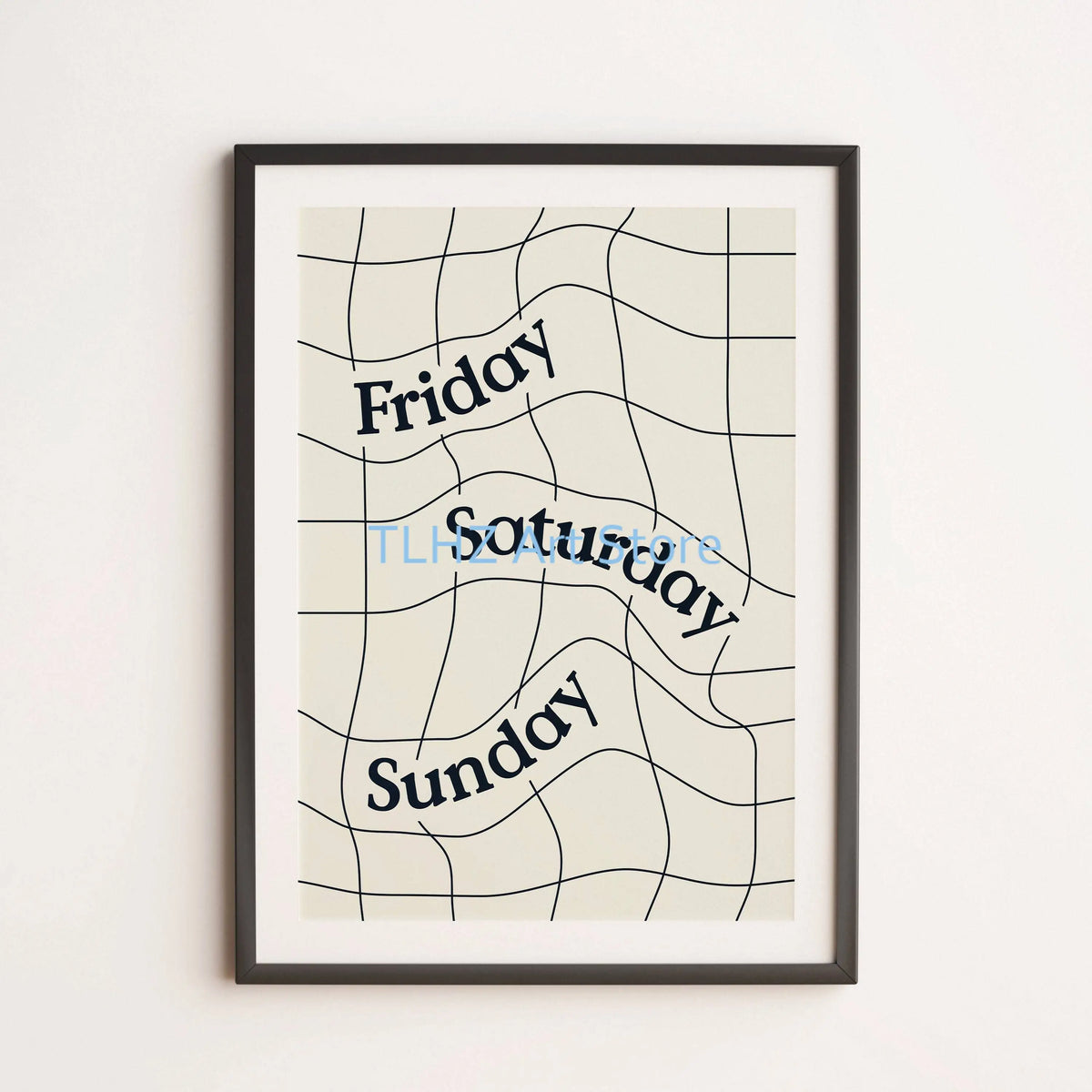 Funny retro posters with flower and dog quotations - 20X30cm Unframed / 21