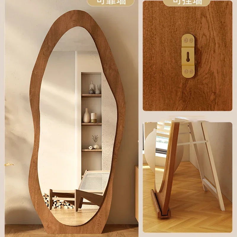 Decorative mirror standing for makeup and interior - view 3