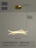 Acrylic chandelier creative luxury with decorative led lighting - 45CM