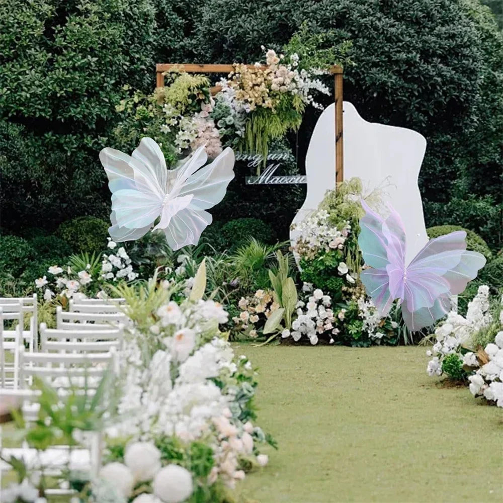 Giant butterflies decoration for baby shower wedding anniversary - view 5