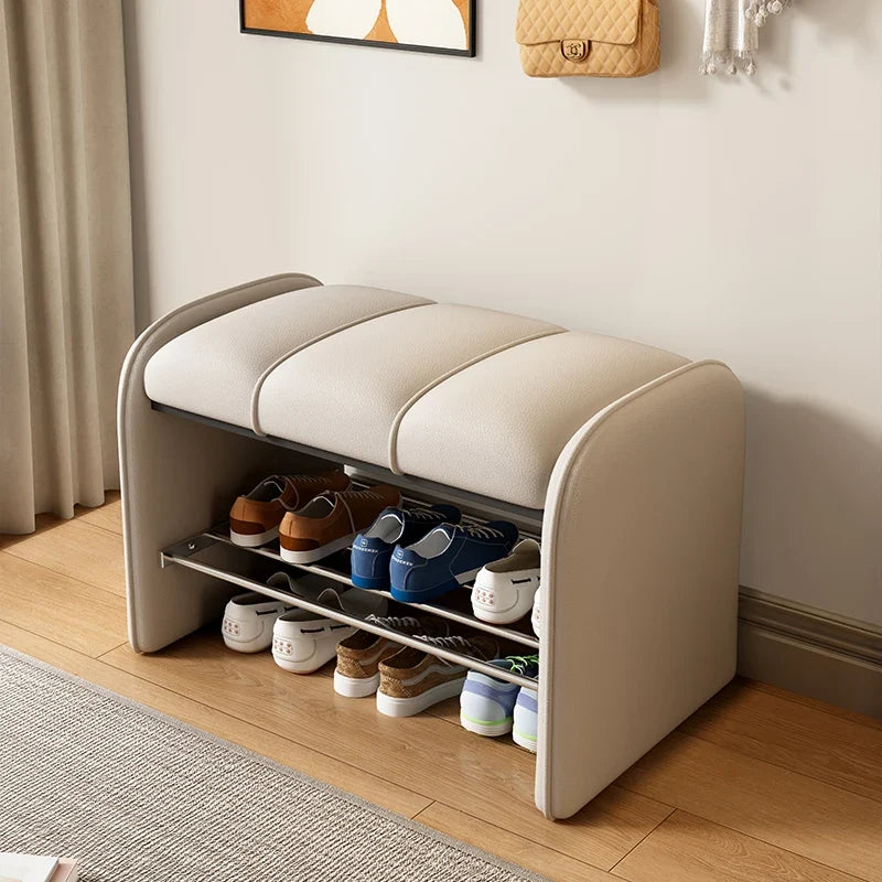 Changing stool and multipurpose storage cabinet - Off-White-60CM