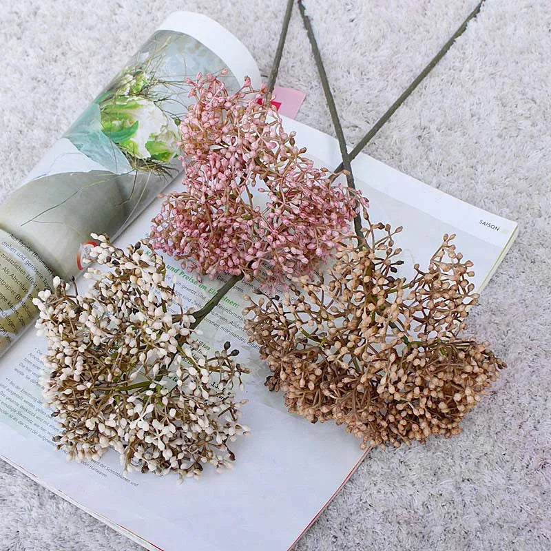 Retro raspberry artificial plants for DIY home decoration