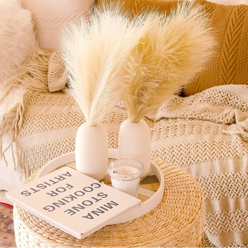 10 bouquets artificial pampa grass for interior decoration - view 2