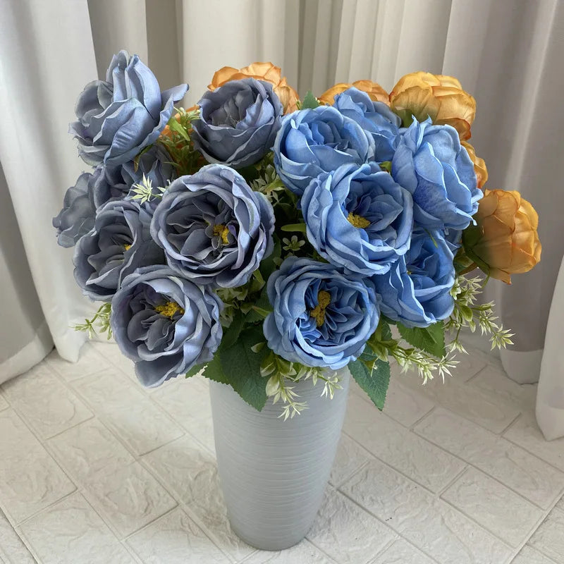 Bouquet of silk rose wines for wedding and interior decoration - view 3