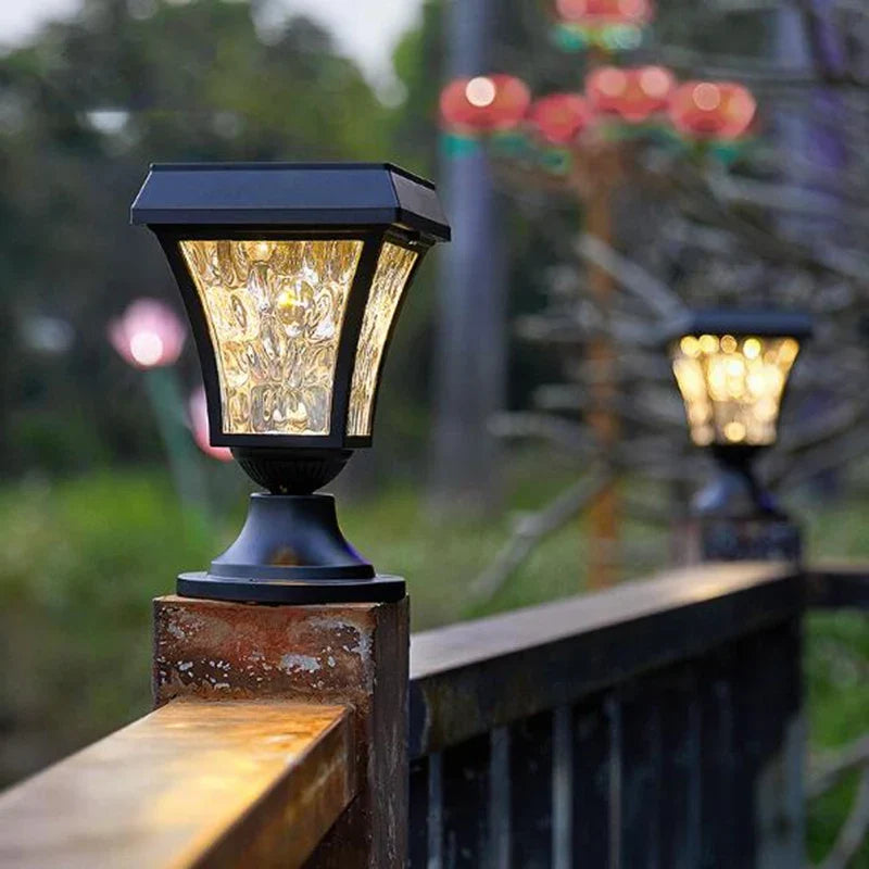 Waterproof led outdoor solar lamp for garden and outdoor space - view 2