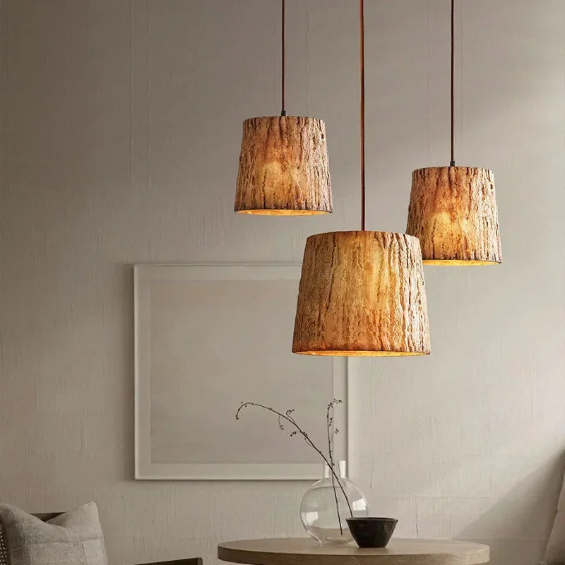 Hanging wooden imitation Japanese style wabi sabi retro decor - view 2
