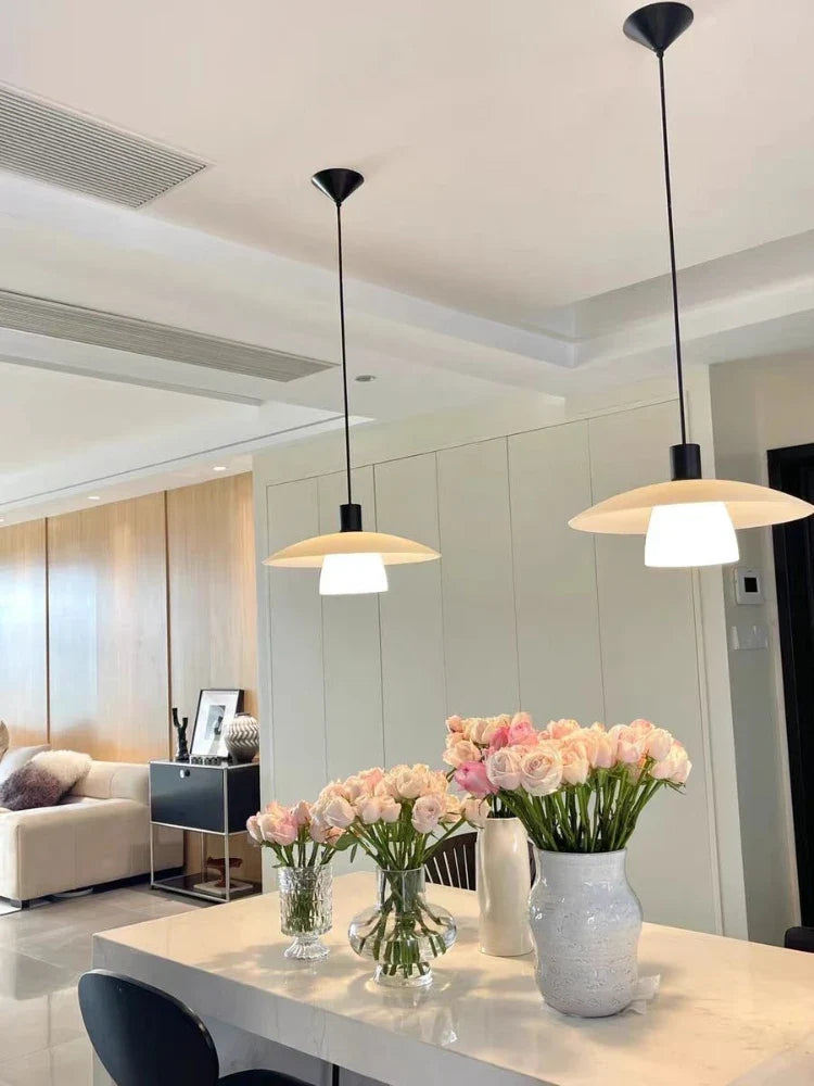 Japanese minimalist glass chandelier for interior decoration - view 3