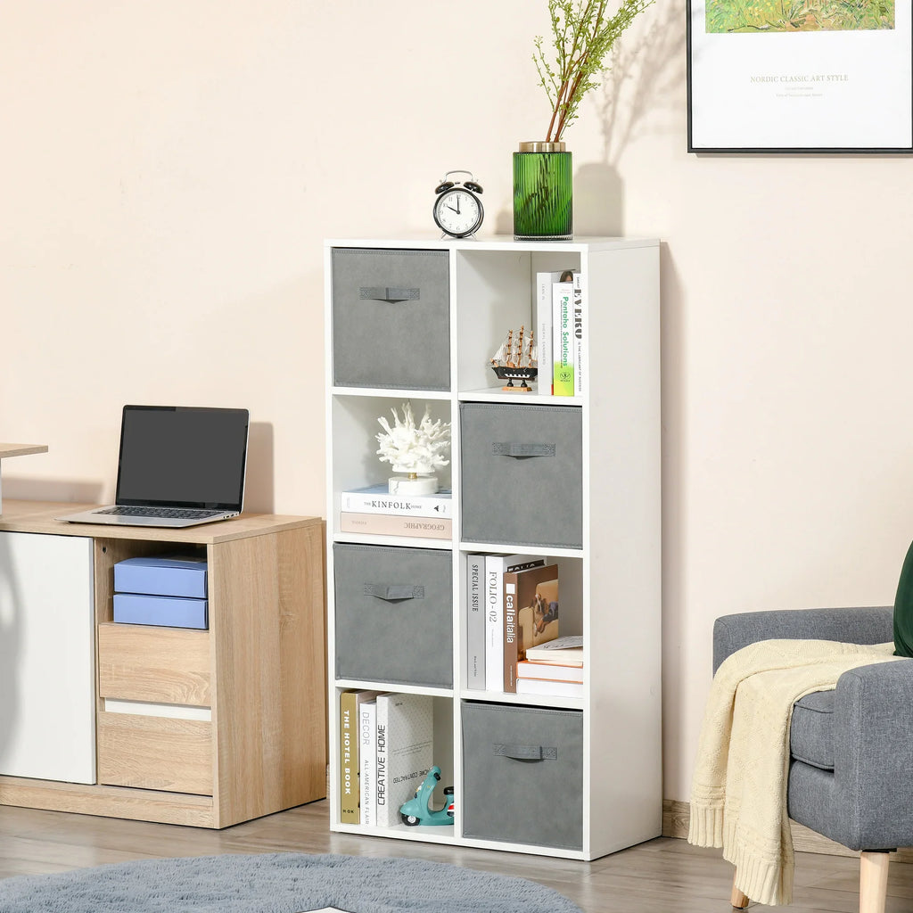 8 cube shelf with removable fabric drawers - view 6