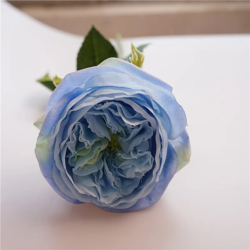 Artificial flowers real touch pink for decoration and gift - Blue