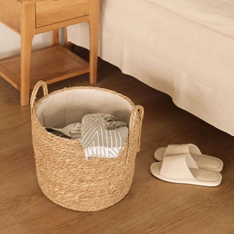 Wicker storage basket for various items and plants - view 6