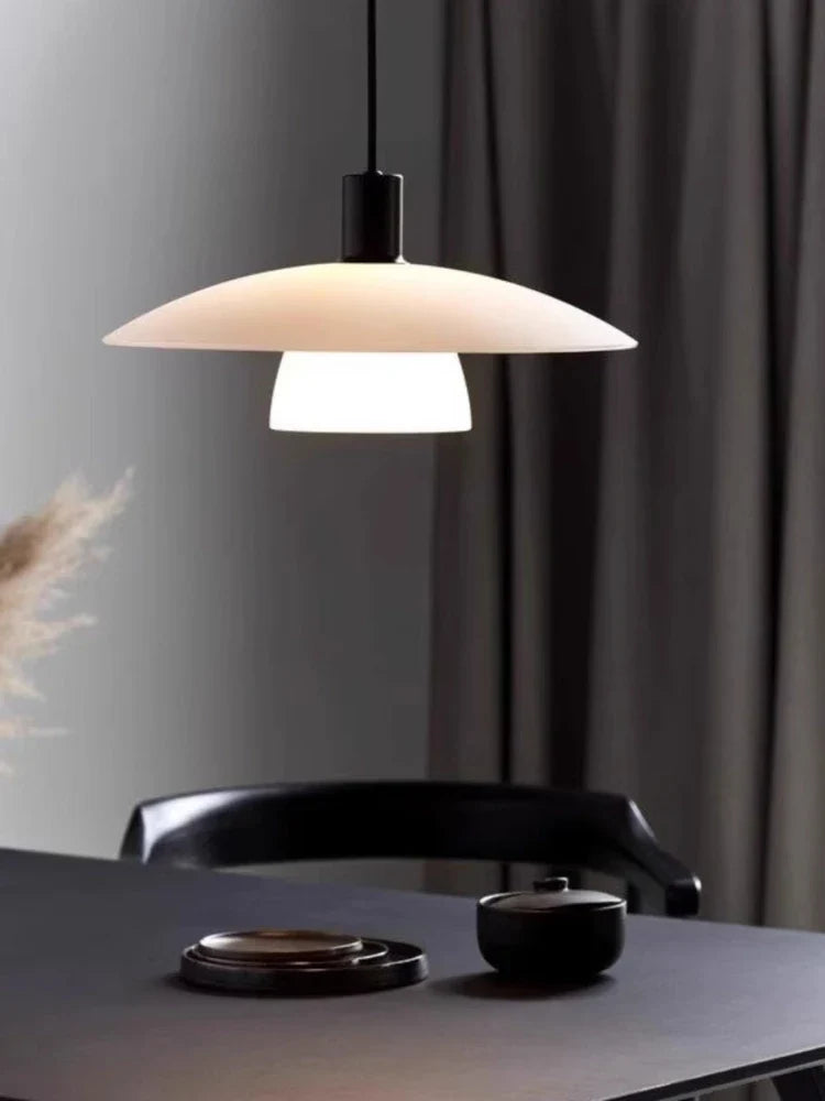 Japanese minimalist glass chandelier for interior decoration - view 5