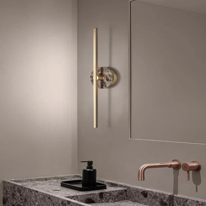 Spanish marble wall sconce minimalist design and luxury