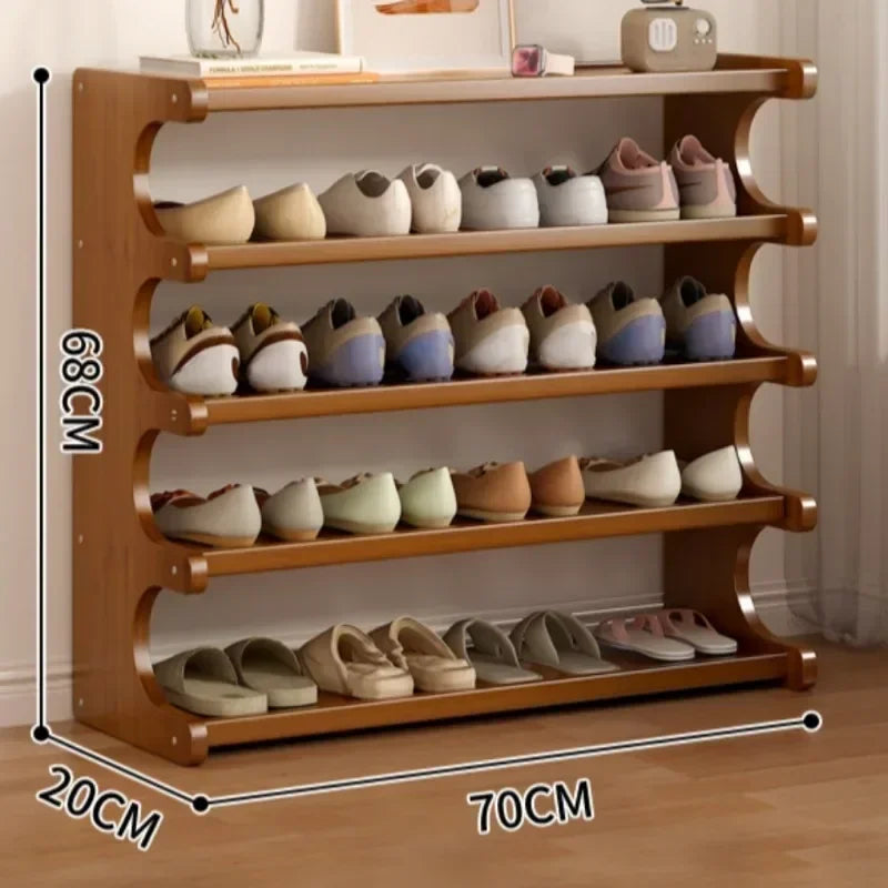 Organizer of shoes with little space for indoor storage - Brown 5 Layers 70CM