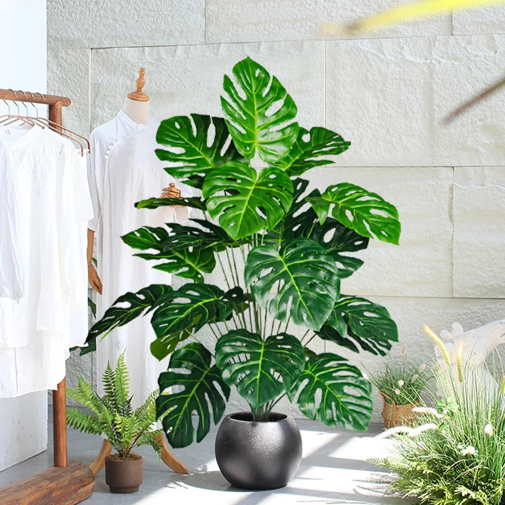 Tropical artificial monstera plant for interior and exterior decoration - view 3