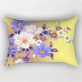Everyday Rainbow Floral Throw Pillow Cover