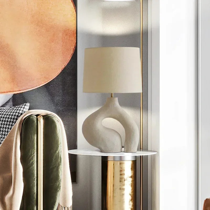 Modern desk lamp in fabric for Nordic interior decoration - view 4