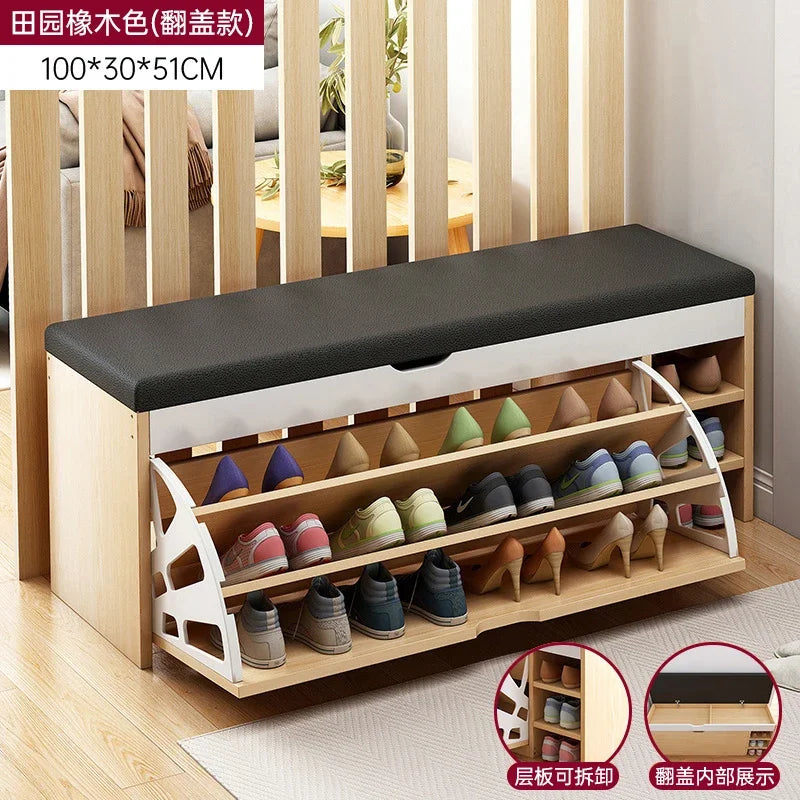 Japanese design vertical storage cabinets for modern shoes - 100cm 3
