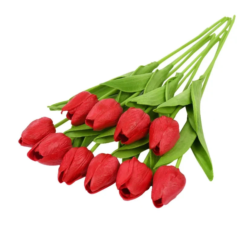 10 artificial tulips for wedding decoration and garden - G