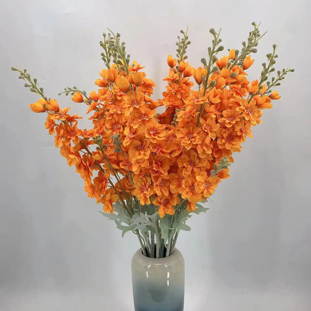 Forks with artificial flowers for wedding decoration hotel - Orange