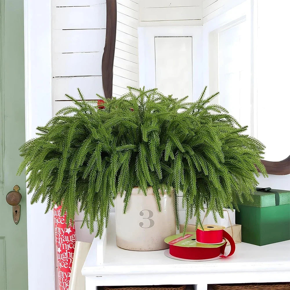 Artificial pine branch for Christmas decoration at home - view 5