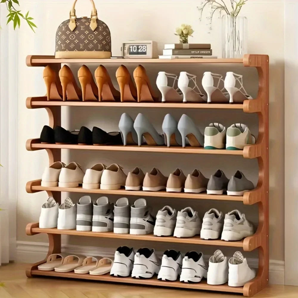 Bamboo shoe shelf with high humidity capacity - view 3
