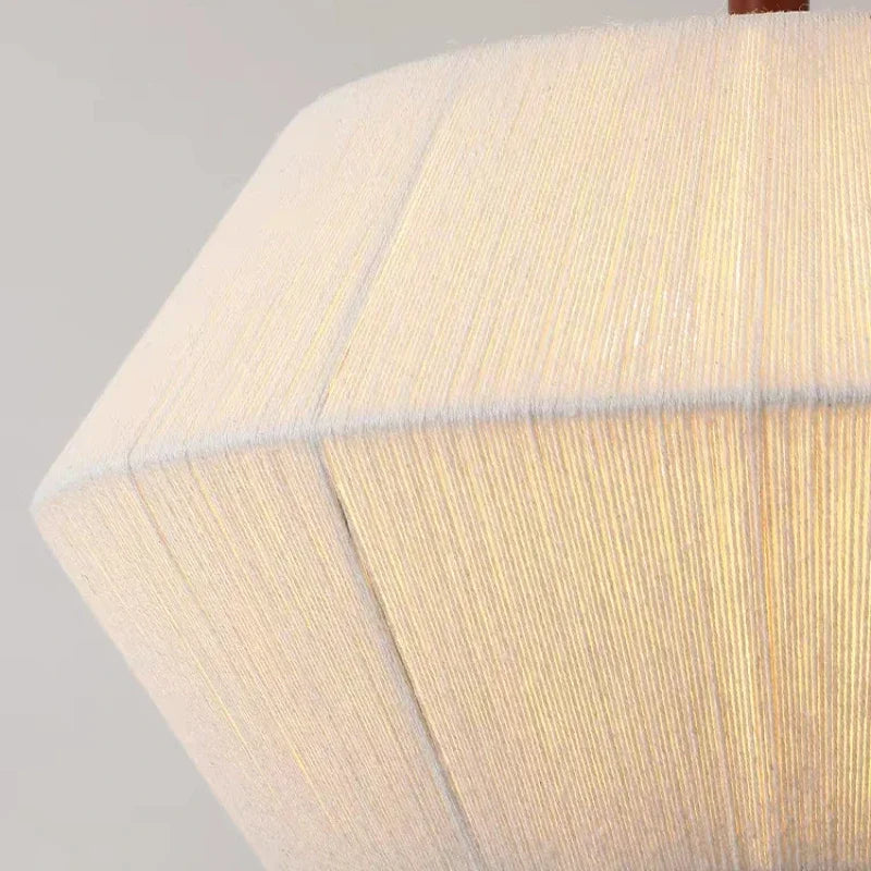 Decorative pendant light in Japanese style fabric elegant led lighting - view 6