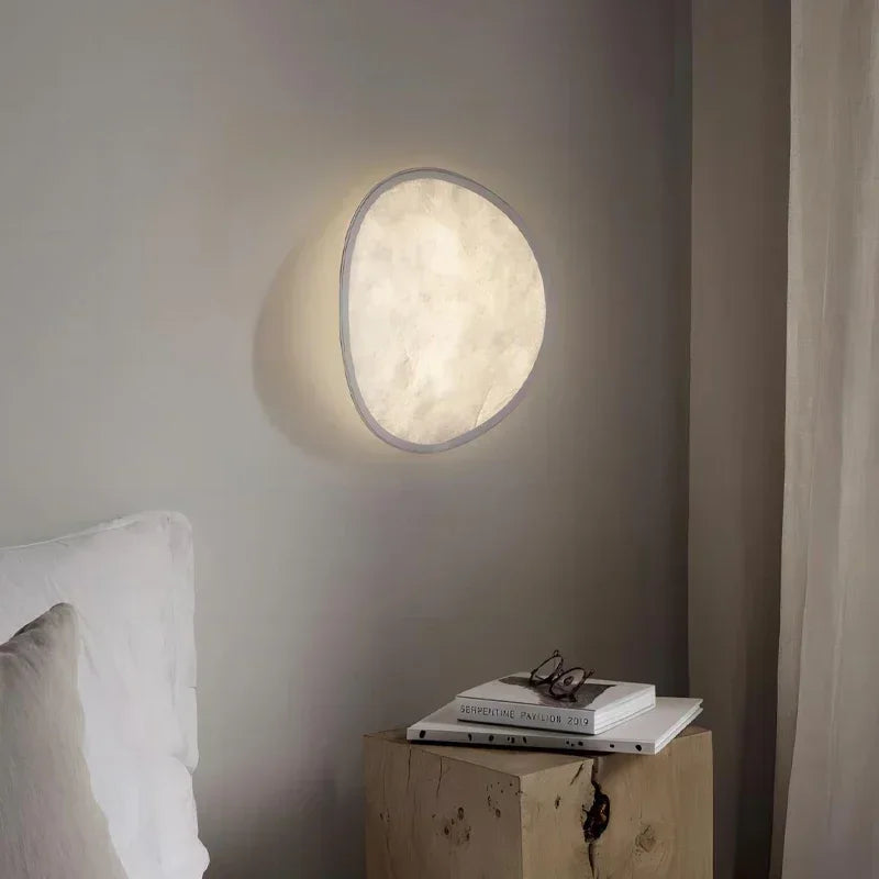 Modern minimalist wall sconce in fabric for interior decoration - view 2