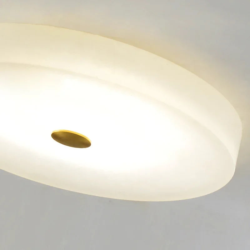 Lightweight and luxurious natural marble ceiling lamp - view 4