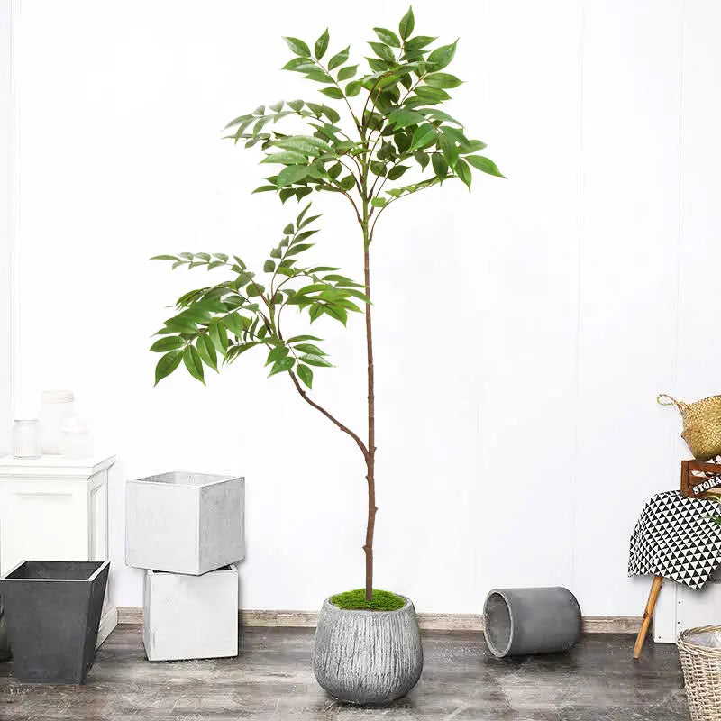 Large artificial plants for interior and exterior decoration