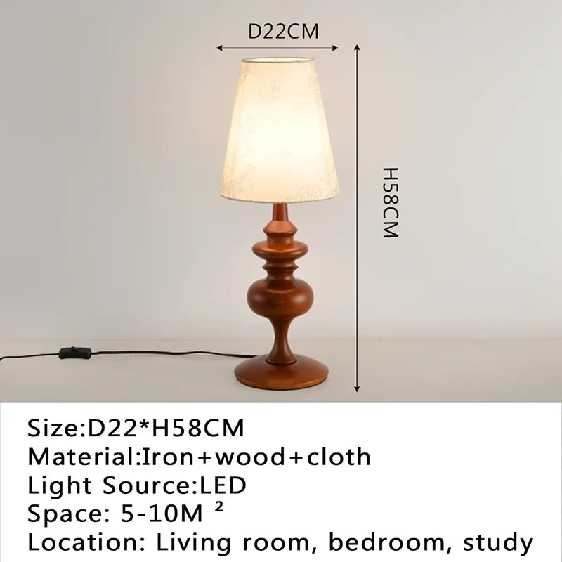 Modern desk lamp, retro creative living room, study room, villa, hotel bedroom, interior decoration, glossy LED bedside lamp - Style  B / US Plug
