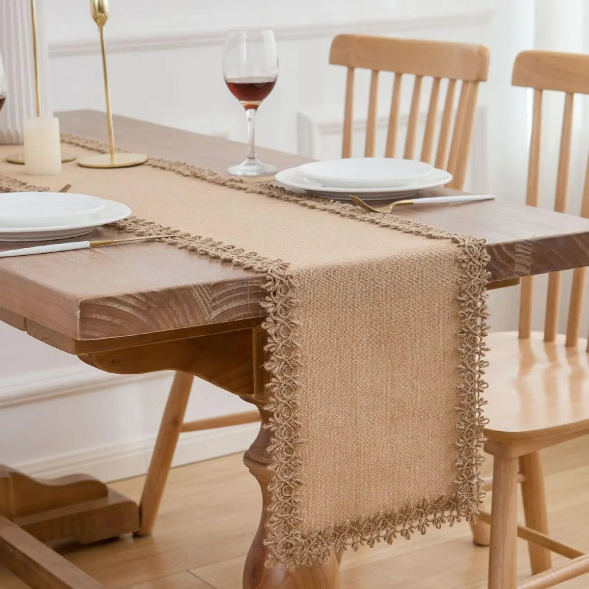 Path of table style fieldter lace rustic wedding - view 4