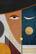 Abstract modern paintings for artistic wall decoration - Navy Blue / 50x70cm No Frame