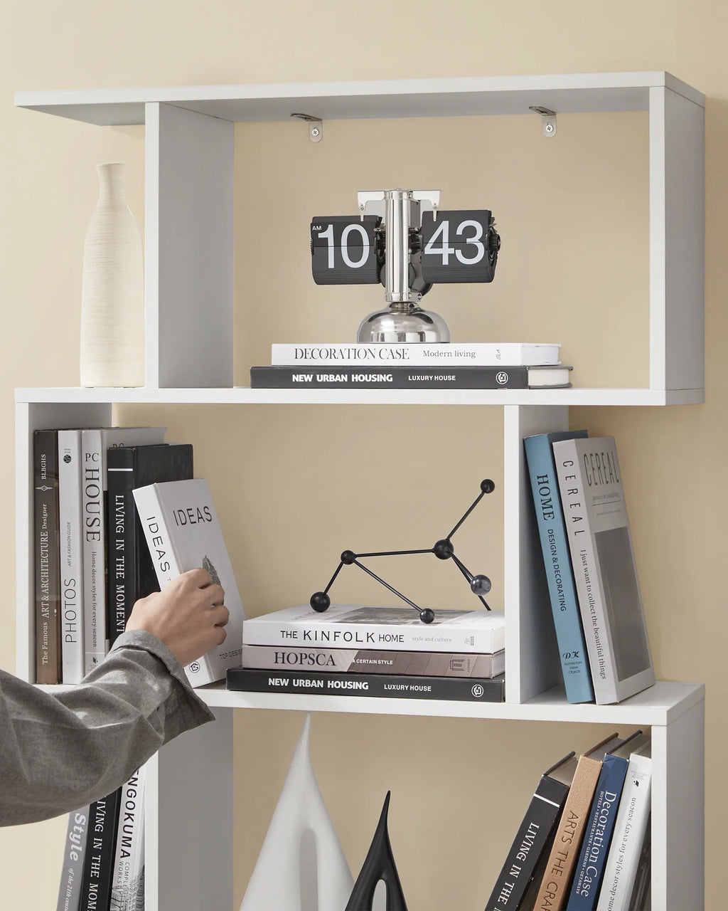VASAGLE Bookcase, 6 Tier Shelf, Storage Unit, Divider, for Living Room, Bedroom, Office - view 5