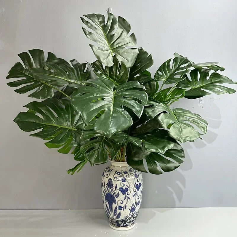 Artificial turtle leaves for interior decoration green plants - view 2