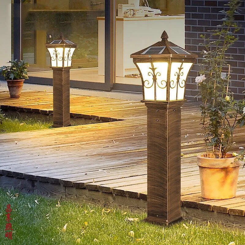 Decorative led solar lamp for garden and path - view 7