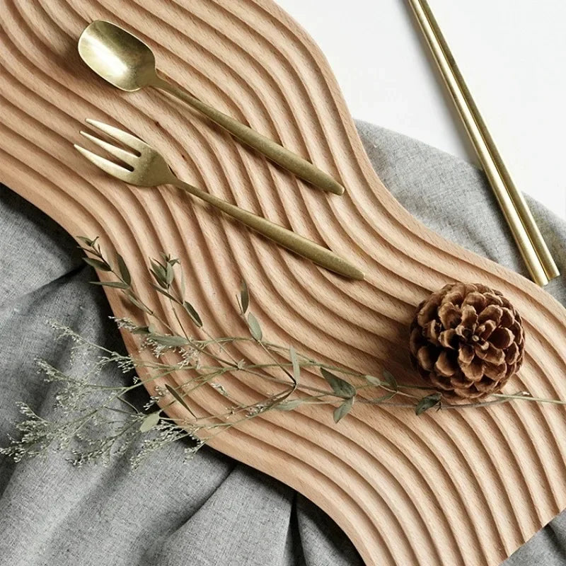 Decorative wooden tray for snacks and desserts - view 5