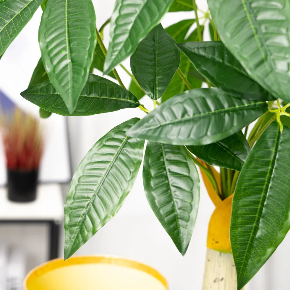 Artificial plants big fake tree monstera decoration green interior exterior - view 3