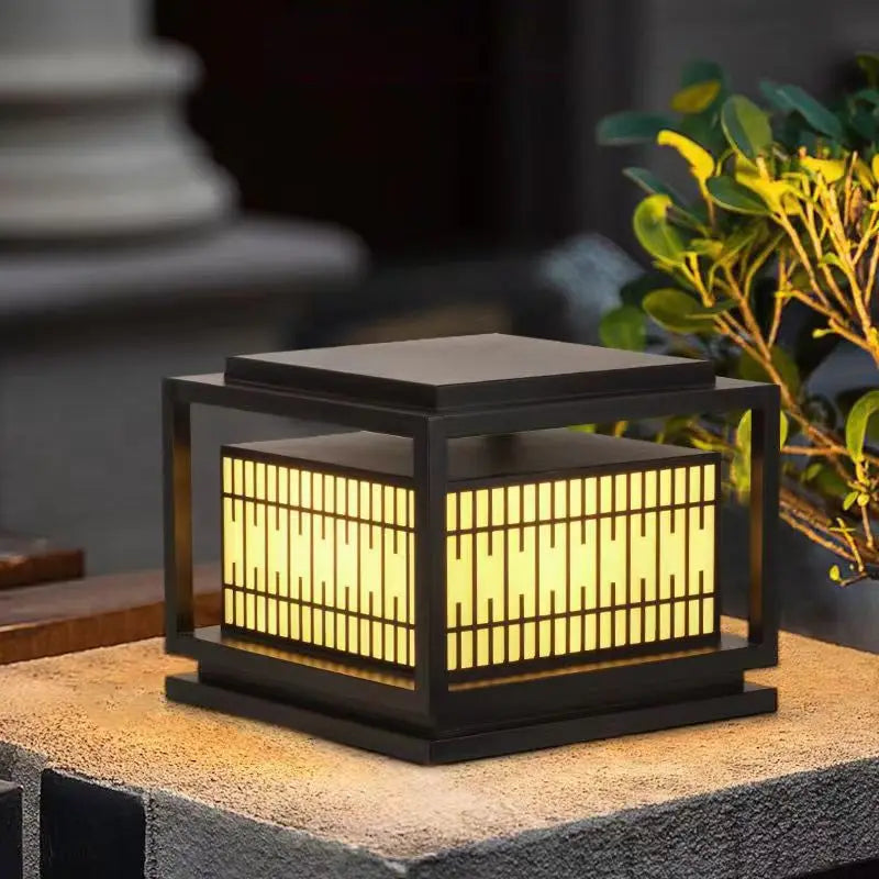 Outdoor solar LED lamp with remote control and variable intensity - view 4