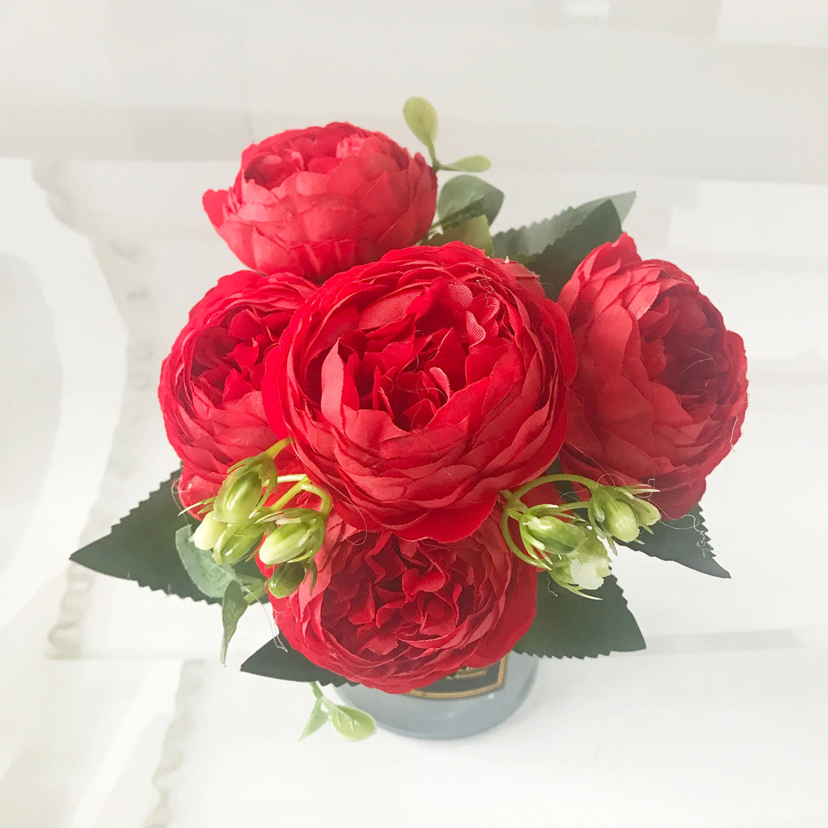 Bouquet of artificial peonies for interior wedding decoration - 11