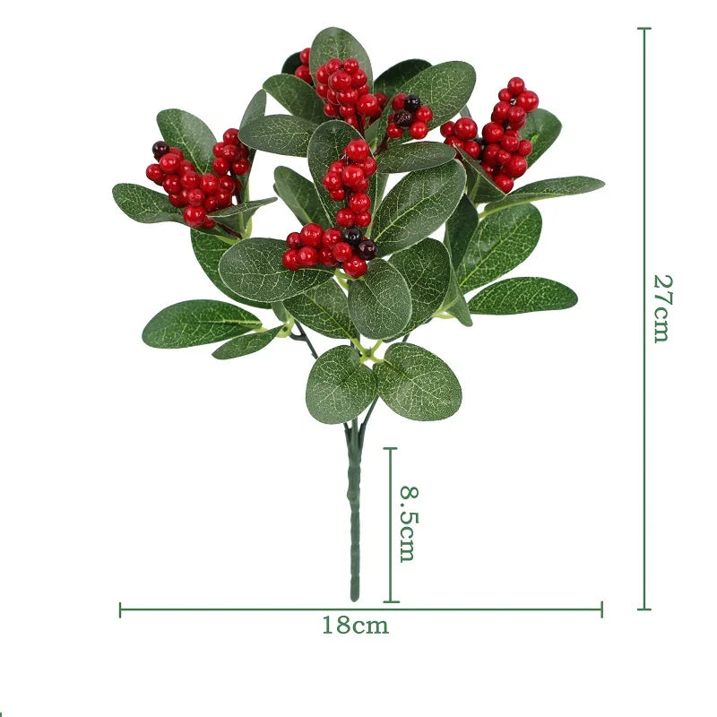Artificial plants decorative bouquet for wedding and garden - AL91Fruits rouges