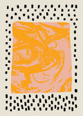 Abstract coloured poster on canvas for wall decoration - 60X90cm No Frame / 2