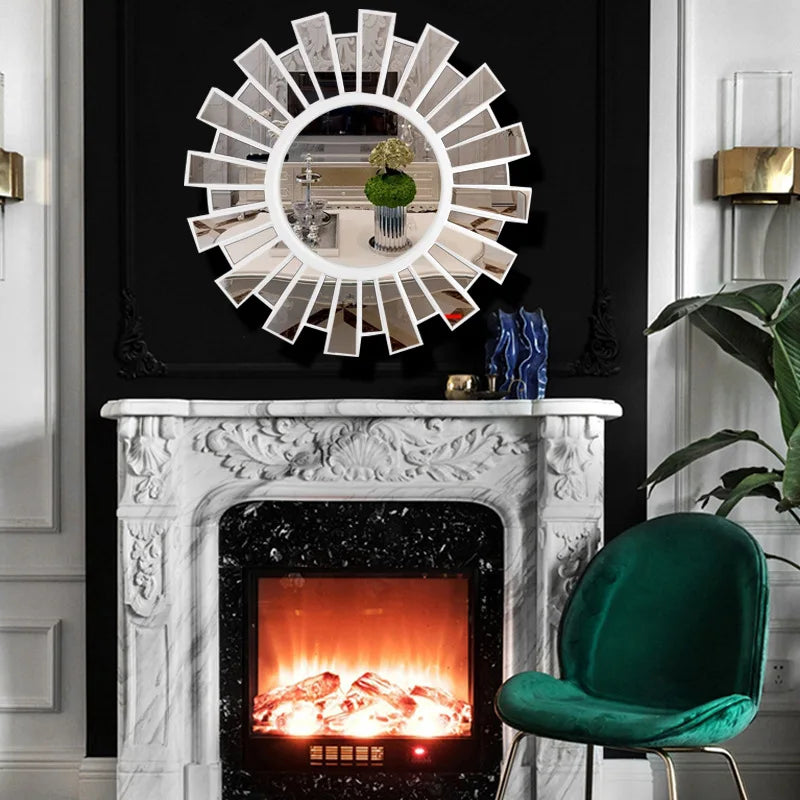 Round decorative mirror for restaurant and bathroom - view 3