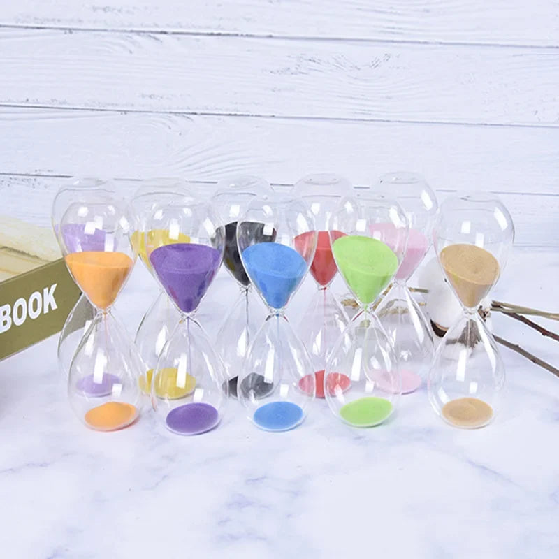 Glass hourglass colored modern decoration for office and home - view 4