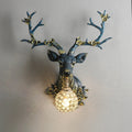 Wall sconce in deer design resin for modern interior decoration