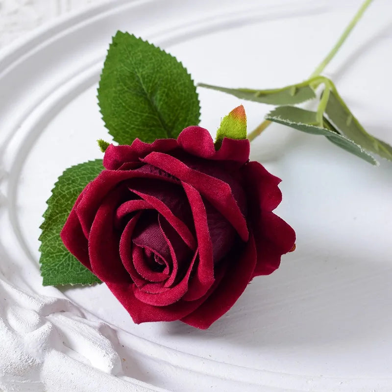 100 artificial rose wines set for wedding decoration party - Wine Red 100 pcs